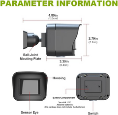 Smart Outdoor Home Security - Weather Resistant WiFi Motion Sensor&Detector - Remote APP Notifications - Compatible with Alexa