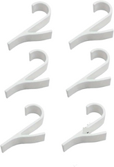 6PCS Bathroom Shower Towel Holder Hanger Heated Radiator Rail Hooks Clips Storage Racks Clothes Scarf Hanger Hooks
