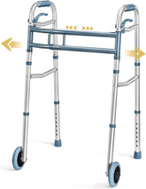Walkers for Seniors Aluminum Lightweight Walker with Wheels,