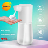 HOMEFISH Smart Sensor Automatic Soap Dispenser 350ml USB Charging Contactless Soap Foam Dispenser Hand Sanitizer Machine