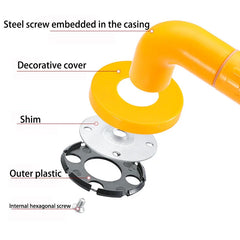 Bathroom Safety Handle with Anti-slip granules Sturdy Shower Grab Bar Toilet Bathtub Stairway Handrail Anti-Slip Grip Disabled