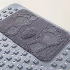 Shower Bath Mat Massage Bathroom Floor Mat Anti-Fall Safety Foot Pad Quick Draining Bath Mat for Home Bathroom Shower Room