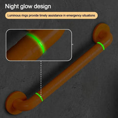 Bathroom With Luminous Safety Anti-fall Handrail Stainless Steel Handle Elderly Non-slip Toilet Armrest Bathroom Accessories