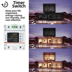 Smart WiFi Circuit Breaker: Color Screen, Remote Control & Comprehensive For Home Improvement Test Measurement Tool Accessory