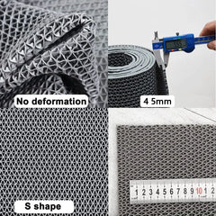 Bathroom Mat,slip Drainage,bathroom Moisture-proof Area Door Shower Floor Mat,multifunctional Kitchen Waterproof Plastic Carpet