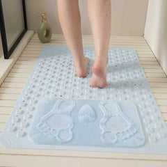 Shower Bath Mat Massage Bathroom Floor Mat Anti-Fall Safety Foot Pad Quick Draining Bath Mat for Home Bathroom Shower Room