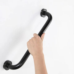 Wall Mounted Bathroom Handrails Shower Bar Black Bathroom Safety Bar for Elderly Grab Bars Handicap Railing for Bathroom Catcher