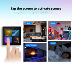 Smart Home 86 Multi functional Central Control Screen WiFi Switch Panel Touch Screen Home Security Zigbee Voice Gateway
