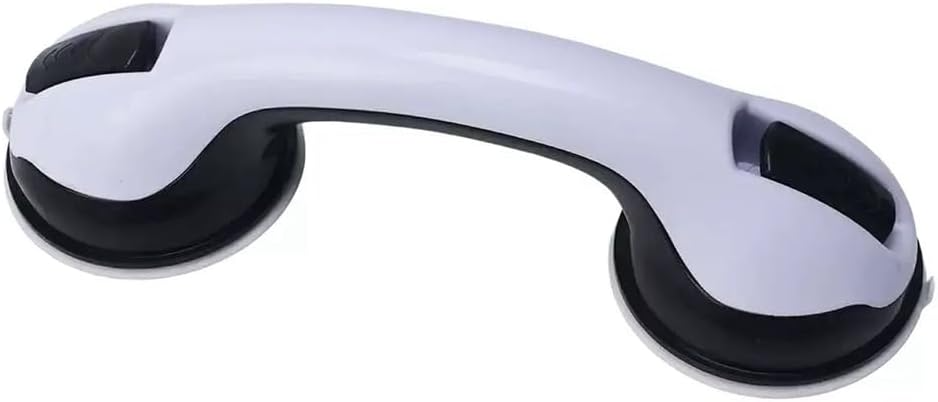 Suction Grab Bars for Shower, Safety Handle Support for Bathroom (1, Gray, 12in)