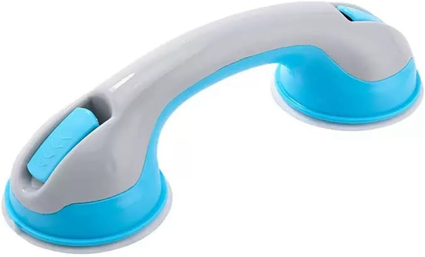 Suction Grab Bars for Shower, Safety Handle Support for Bathroom (1, Gray, 12in)