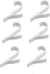 6PCS Bathroom Shower Towel Holder Hanger Heated Radiator Rail Hooks Clips Storage Racks Clothes Scarf Hanger Hooks