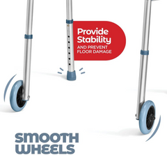 Walkers for Seniors Aluminum Lightweight Walker with Wheels,