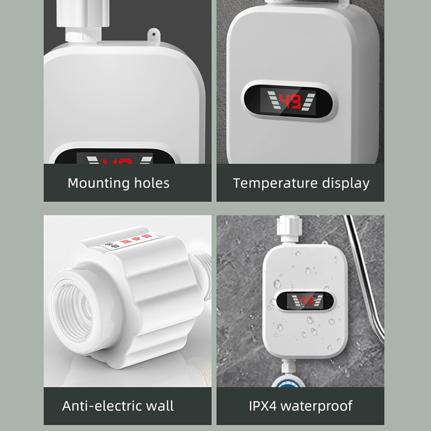 Instant Water Heater, Electric Tankless Water Heater