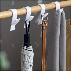6PCS Bathroom Shower Towel Holder Hanger Heated Radiator Rail Hooks Clips Storage Racks Clothes Scarf Hanger Hooks