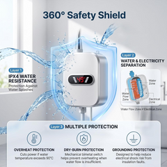 Instant Water Heater, Electric Tankless Water Heater