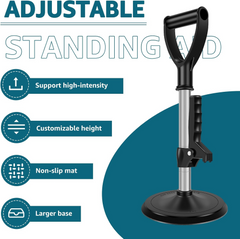 US Mobility Aids Tool Height Adjustable Stand Assist Aid 6 inch Base Standing Aids Support Nonslip Mobility Assist Tool Lift Assist Device for Daily Living Aids Elderly(black)