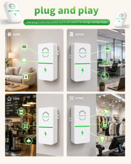 1PC Power Plug Pro Energy Saver 2026 Updated New Stop Watt Energy Saving Device Intelligent Electricity Electric Saving Box Smart Plug in Power Box Power Factor Saver Household Power Plug-in