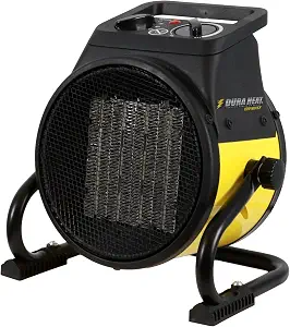 Dura Heat EUH1465 Electric Forced Air Heater with Pivoting Base 5,120 BTU, Yellow