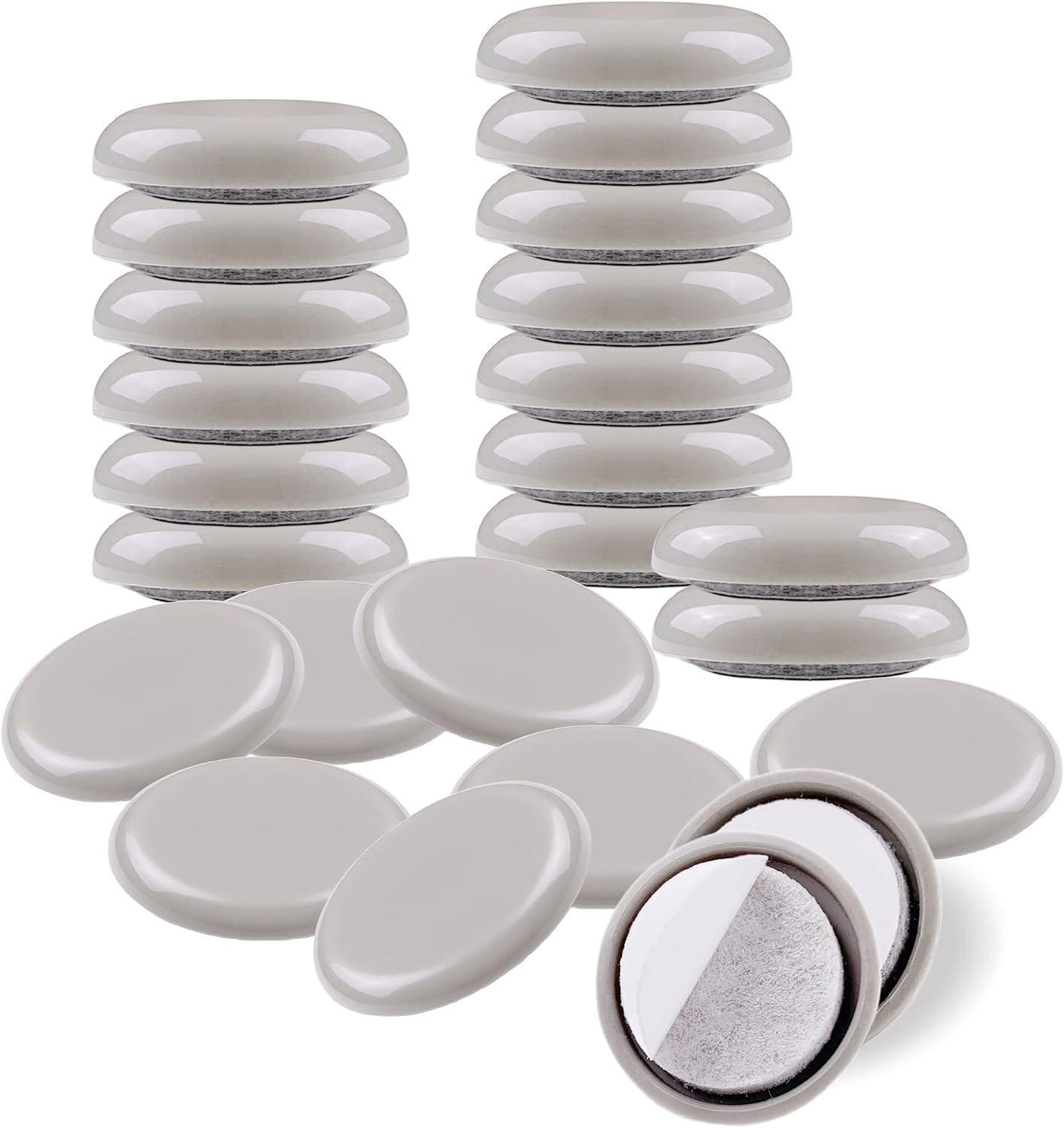 Furniture Sliders 1 inch, 24pcs Self Adhesive Appliance Sliders for Kitchen Appliances,Best Countertop & Floor Protector for Furniture