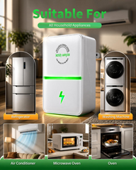 1PC Power Plug Pro Energy Saver 2026 Updated New Stop Watt Energy Saving Device Intelligent Electricity Electric Saving Box Smart Plug in Power Box Power Factor Saver Household Power Plug-in