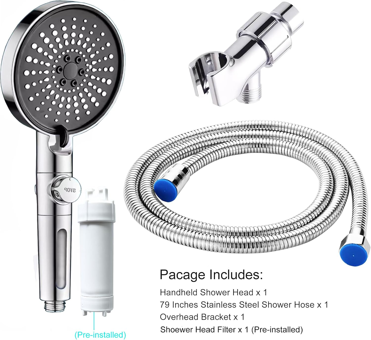 Shower Head with Handheld, Handheld Shower Head with On/Off Switch