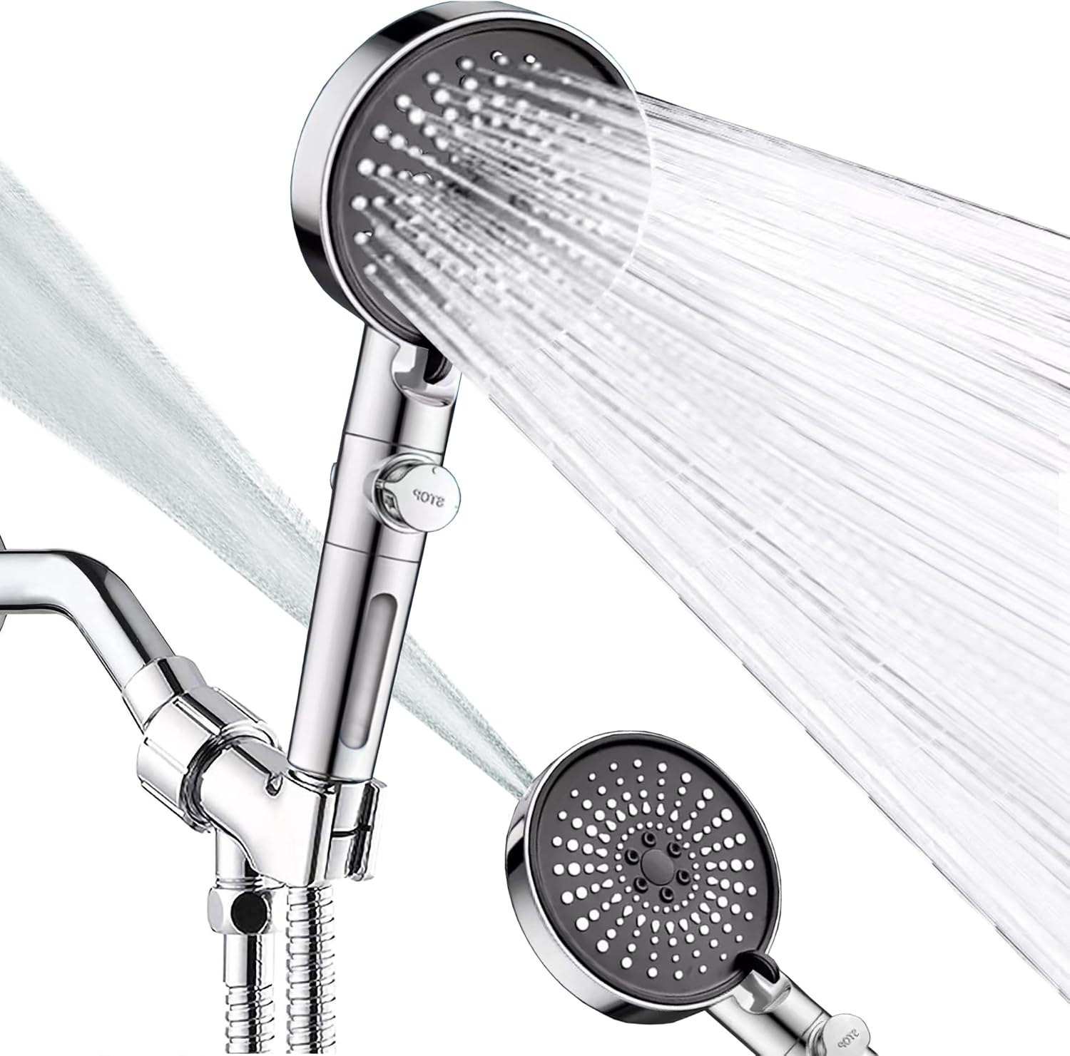 Shower Head with Handheld, Handheld Shower Head with On/Off Switch