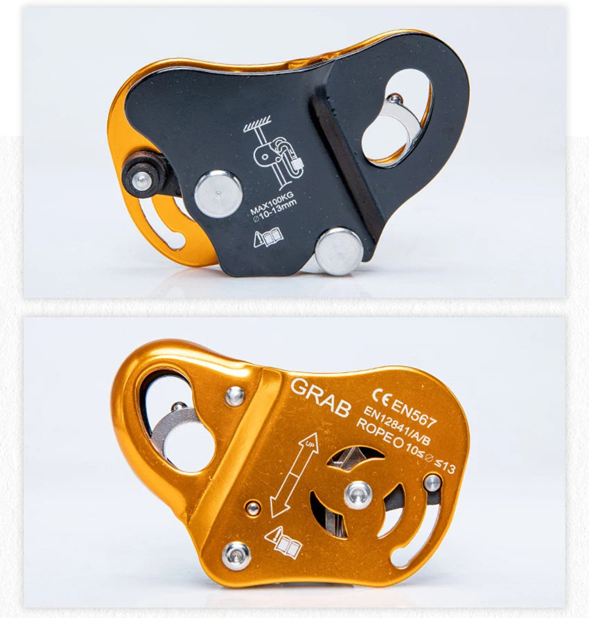 Rock Climb Asending & Descending Safety Equipment Ascender Removable Rope Gripper Automatic Lock Anti Fall Protctive Gear