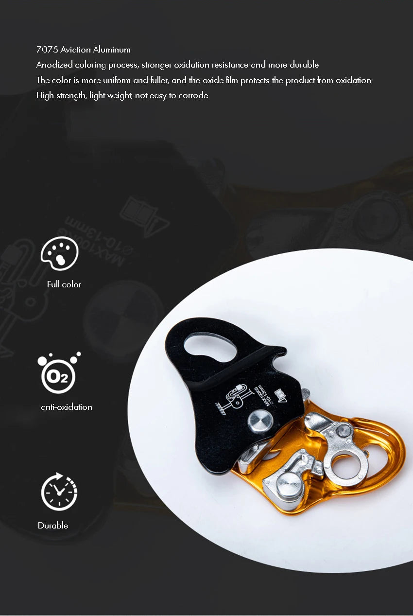 Rock Climb Asending & Descending Safety Equipment Ascender Removable Rope Gripper Automatic Lock Anti Fall Protctive Gear