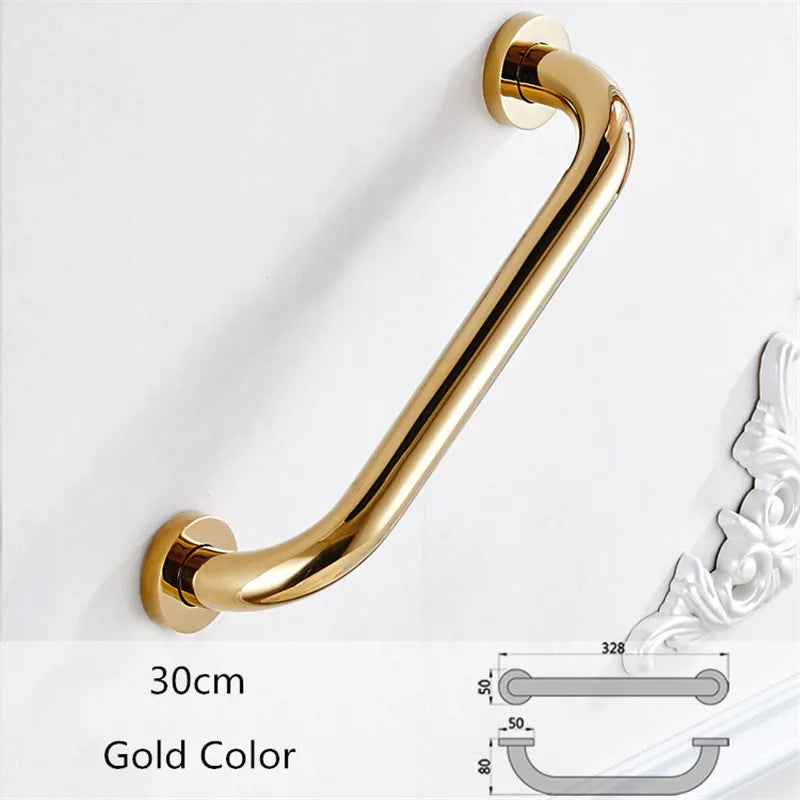 Bathroom Tub Shower Safety Bar 30cm/40cm/50cm  gold brass Grab Bar Grip Hand grip Bathroom Handrail Grab Bar