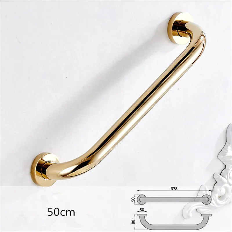 Bathroom Tub Shower Safety Bar 30cm/40cm/50cm  gold brass Grab Bar Grip Hand grip Bathroom Handrail Grab Bar