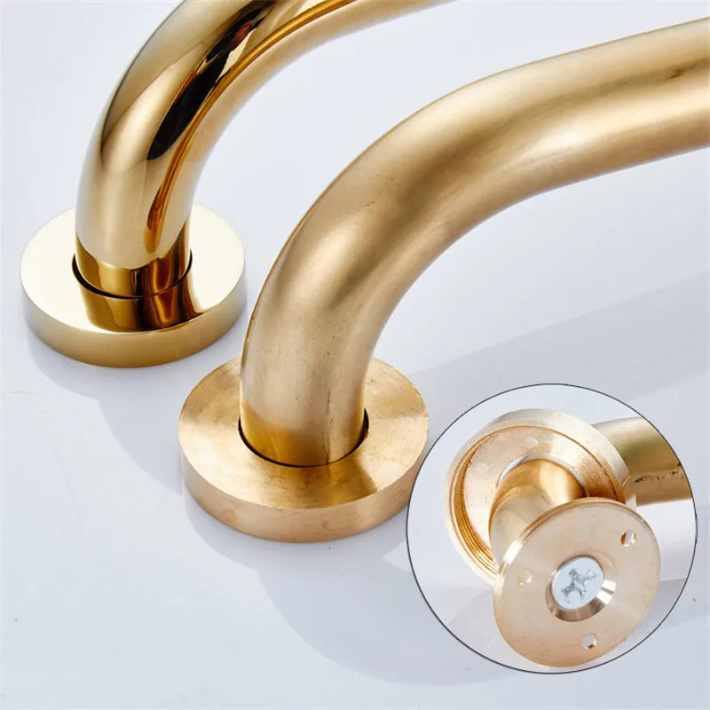Bathroom Tub Shower Safety Bar 30cm/40cm/50cm  gold brass Grab Bar Grip Hand grip Bathroom Handrail Grab Bar
