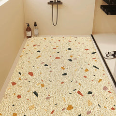 Bathroom bathroom anti-slip mat, wire ring floor mat, shower room toilet floor mat hollow and anti-fall