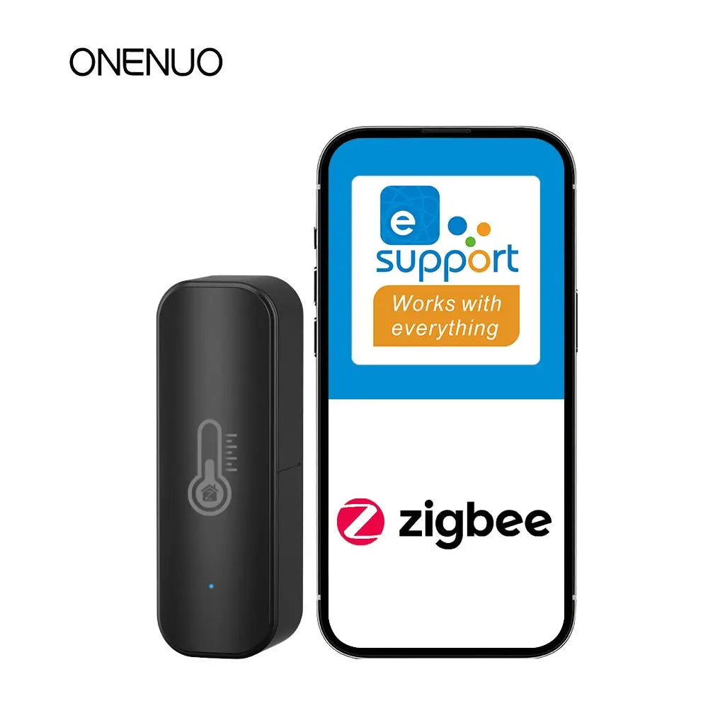 eWelink Smart Temperature and Humidity Sensor Home Environment Monitor APP control work with ZIgbee gateway