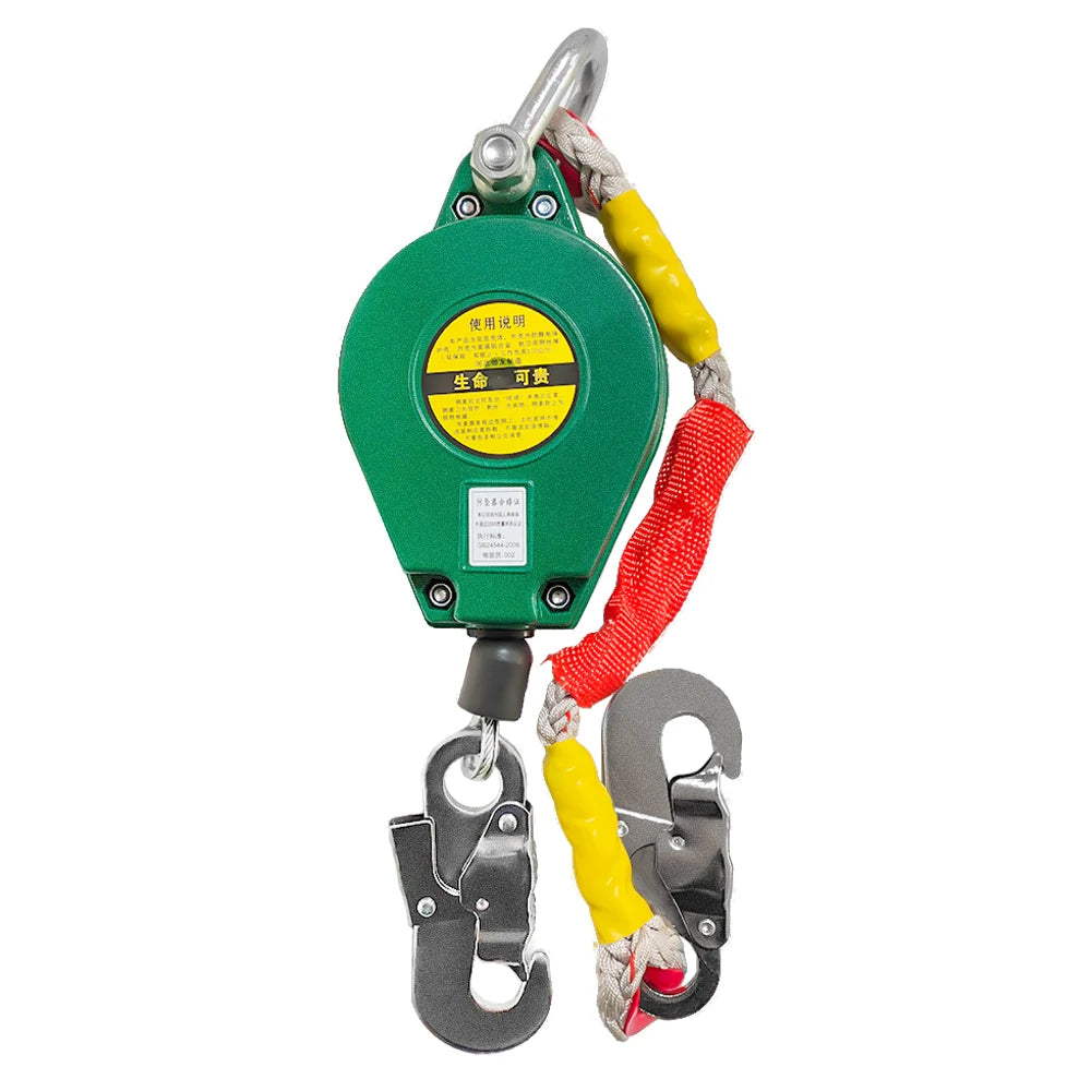 Anti-Fall Device Self Retracting Lifeline Safety Fall Arrester Speed Differential Self-Locking Fall Arrester 3/10m