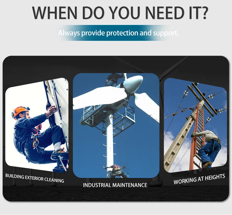 CE Fall Arrester Lifelines Rope Grab Fall protection Rope Grab for Working at Height Climbing Rescue Moving Safety Rope Grab