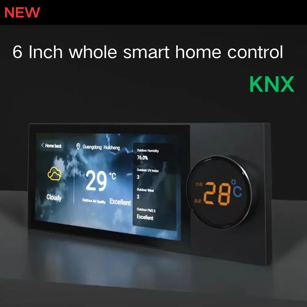 Smart Home Devices 6 Inch knx Multi-functional Touch Screen Control Panel Central Controller for  Scenes Switch