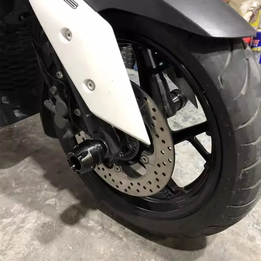 Motorcycle Front And Rear Wheel Anti-Falling Ball  For SUZUKI HAOJUE UHR150 UHR125  Exhaust Pipe Falling Protection Accessories
