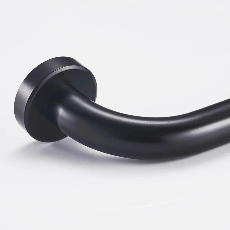 Wall Mounted Bathroom Handrails Shower Bar Black Bathroom Safety Bar for Elderly Grab Bars Handicap Railing for Bathroom Catcher