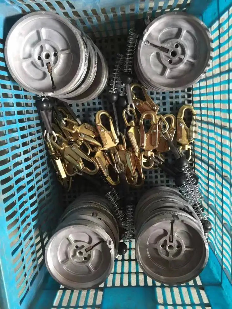 Self Retracting 10m 15m 20m Lifeline Wire Rope Fall Protection Horizontal Safety Catcher Fall Arrester