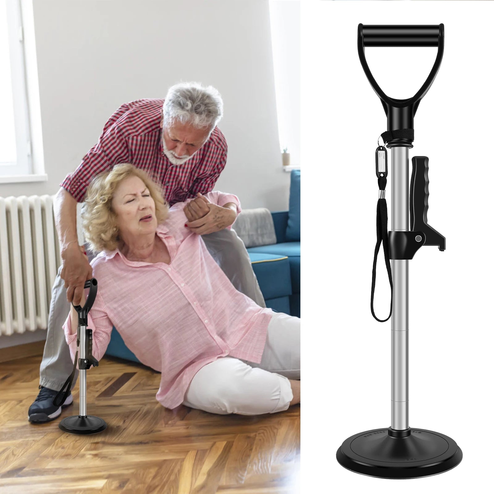 Adjustable Standing Aid Supports Elderly Standing Lift Device Nonslip Mobility Assist Tool For Elderly For Mobile Daily Living