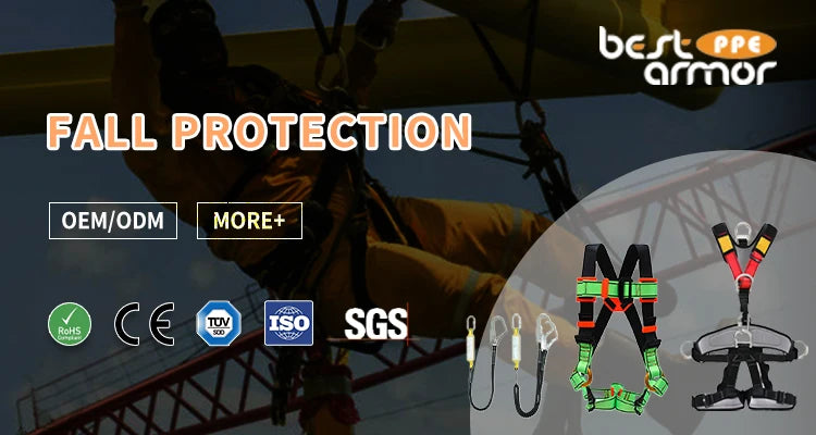 Factory-Priced Retractable Fall Arrester Anti-Fall Safety Device Made Of Durable Polyester And Nylon Fall Protection Equipment