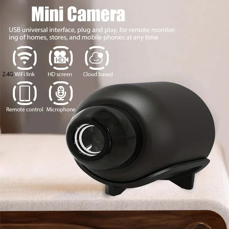 Smart Home Bulb Camera, Wireless 360° Rotation with Two-Way Audio, Perfect for Indoor Security and Baby Monitor