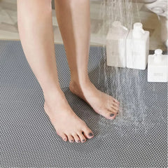 Bathroom Mat,slip Drainage,bathroom Moisture-proof Area Door Shower Floor Mat,multifunctional Kitchen Waterproof Plastic Carpet