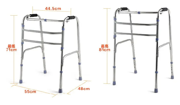 Folding Mobility Frame Walker Walking Aids for Adults