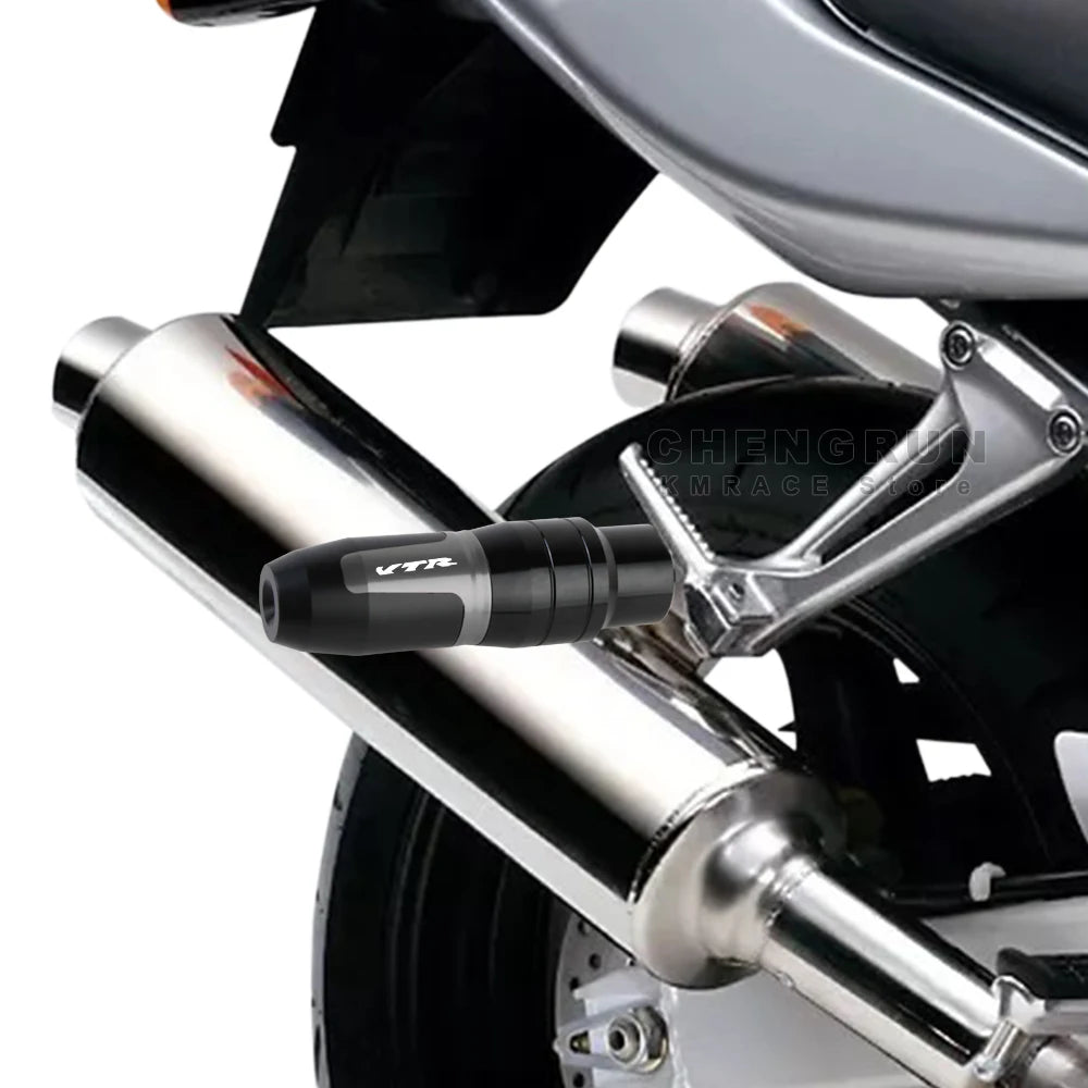 Exhaust Slider Aluminum Falling Protection for Honda VTR 1000 Firestorm SP1 SP2 VTR 250 Accessories Motorcycle Crash Protectors