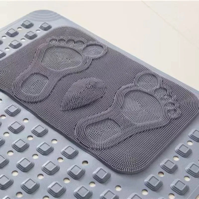 Shower Bath Mat Massage Bathroom Floor Mat Anti-Fall Safety Foot Pad Quick Draining Bath Mat for Home Bathroom Shower Room