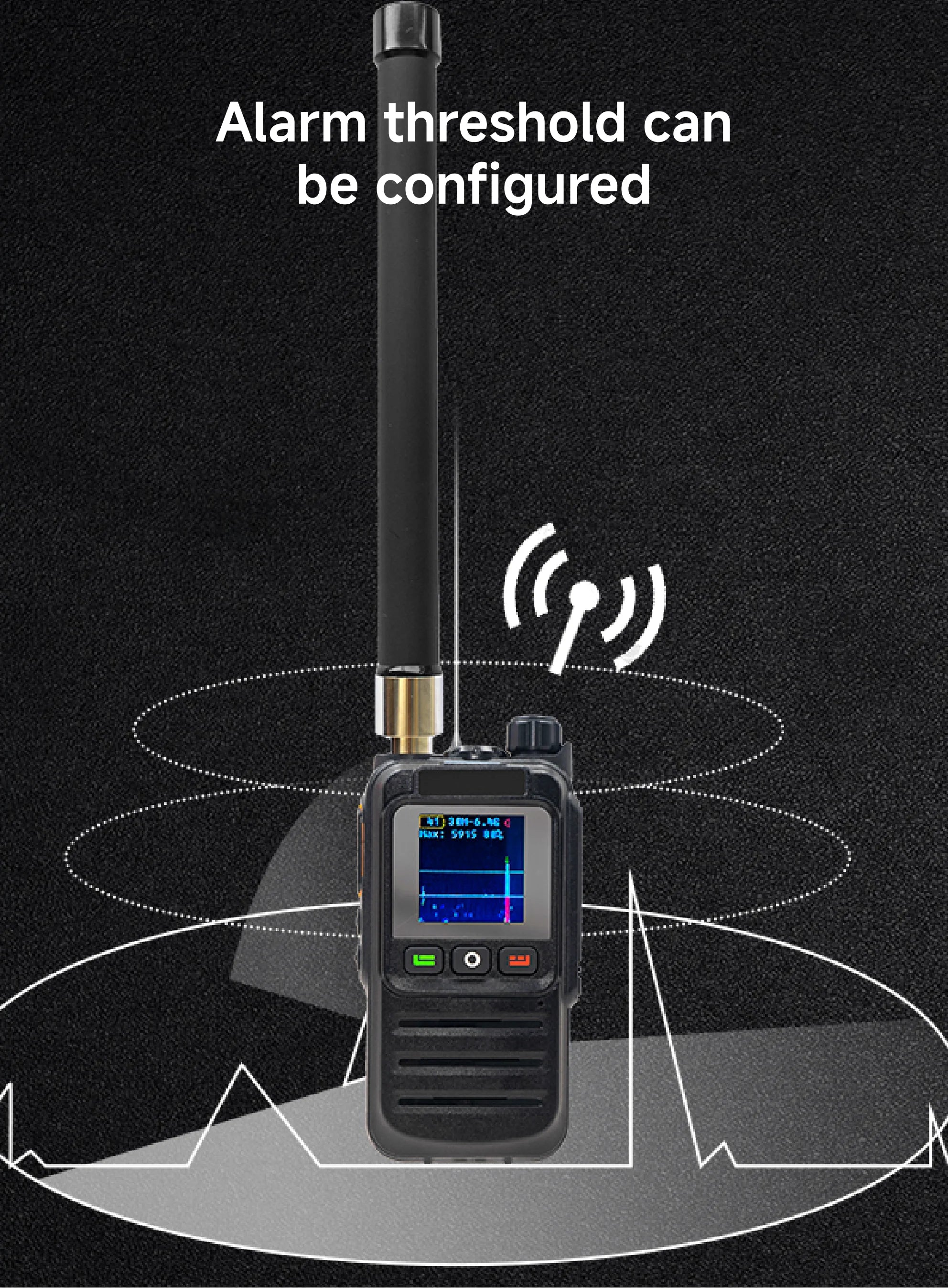 Handheld Drone Detection Early Warning Defence System UAV FPV RF Autel Mavic 3 Counter Anti-Drone Signal Detector Device