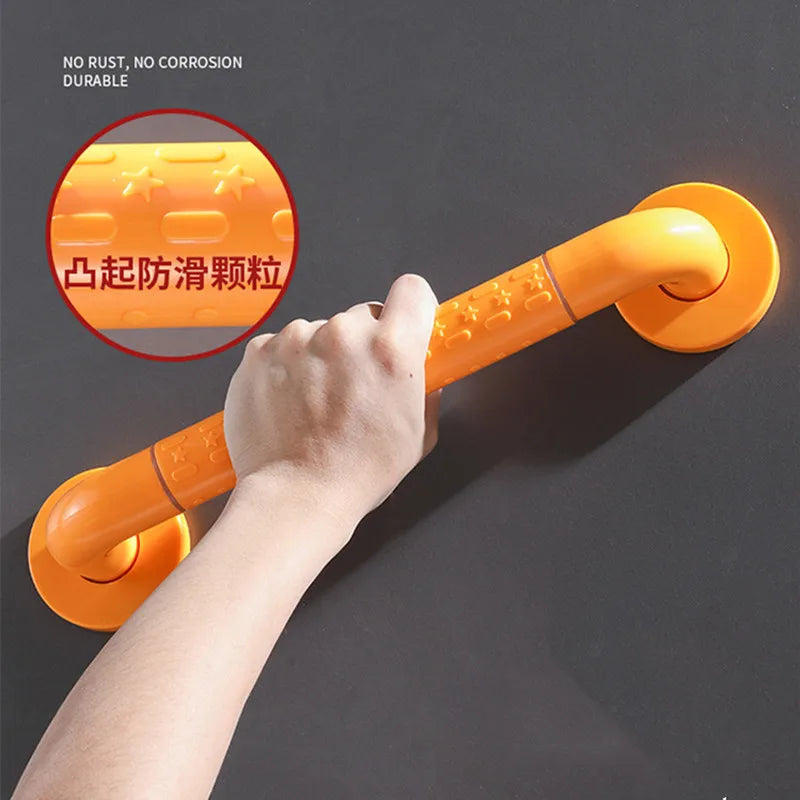 Bathroom Safety Handle with Anti-slip granules Sturdy Shower Grab Bar Toilet Bathtub Stairway Handrail Anti-Slip Grip Disabled