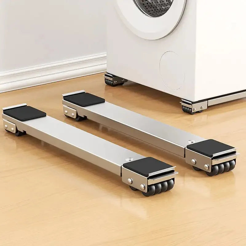 800lbs capacity appliance moving base adjustable height 24 silent wheels locking system extendable support for fridge washer