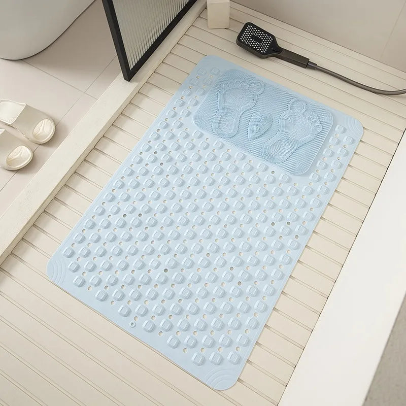 Shower Bath Mat Massage Bathroom Floor Mat Anti-Fall Safety Foot Pad Quick Draining Bath Mat for Home Bathroom Shower Room